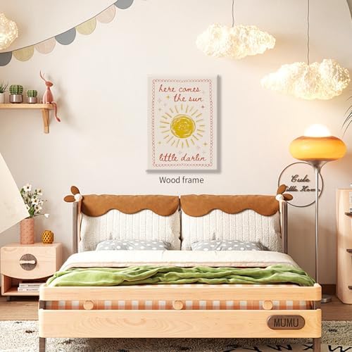 Kids Sun Canvas Wall Art Trendy Inspirational Quote Posters 16x24 inch Framed - Image 4
