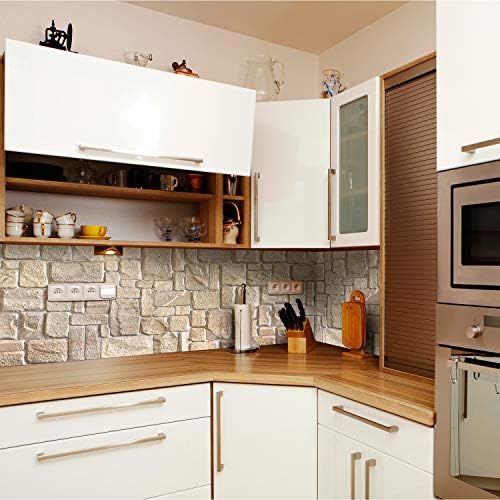 Dundee Deco Beige Faux Limestone PVC 3D Wall Panel, 3.3 ft X 1.7 ft, Interior - Image 3