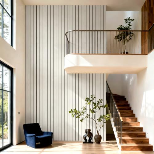 3D Wall Panel Peel and Stick, 15.7 x 118 in, Light Beige - Image 6