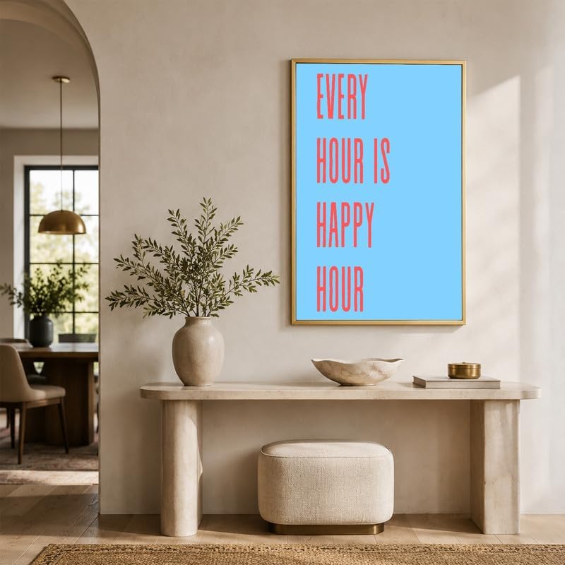 InkFlow Posters Every Hour Happy Hour Canvas Poster - Image 6