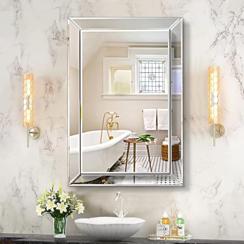 Pregaspor Frameless Bathroom Mirror by PregasporMirroredFurniture
