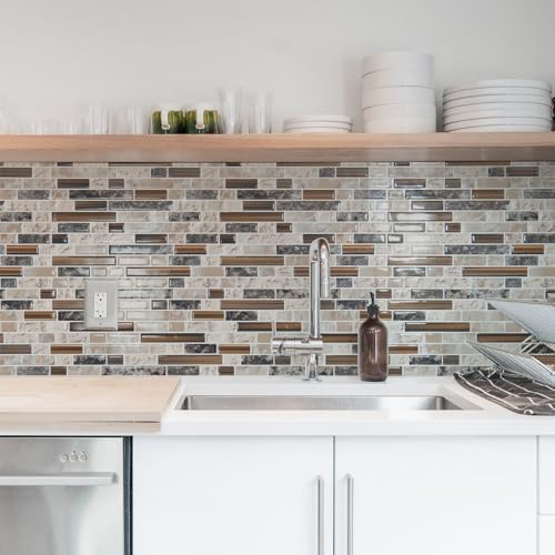 Art3d Linear Design Tile Peel and Stick Backsplash - Image 2