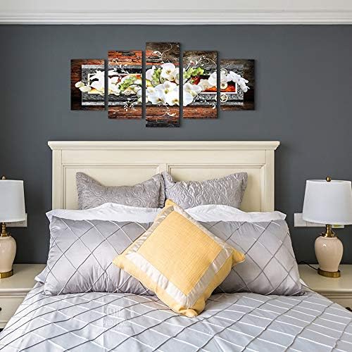 5 piece canvas wall art for living room Decorations Prints Orchid picture Large - Image 4