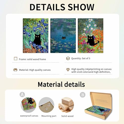 MUWAK Monet Wall Art Set of 3 - Image 3