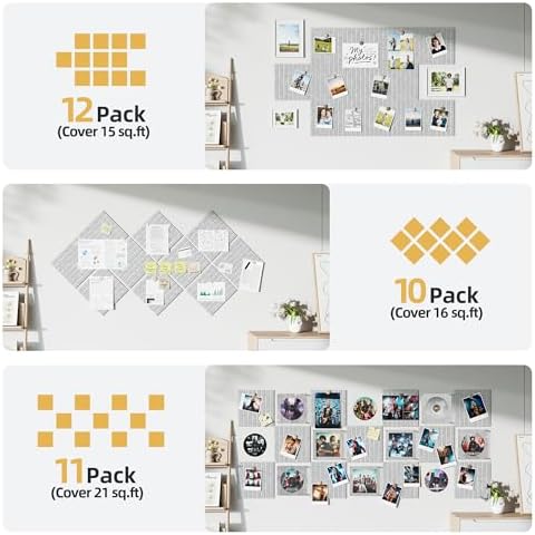 Large Cork Board for Walls 12 Pack Bulletin Board - Image 6