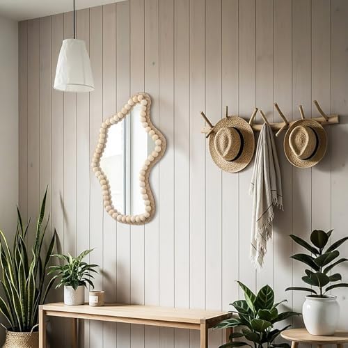 Boho Wall Decor Mirror 14"x9" Irregular Wall Mirror Small Farmhouse Rustic - Image 5