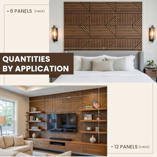 Acoustic Wall Panels 6-Pack 24"x24", Sound Dampening 6x4ft Panels - Image 4