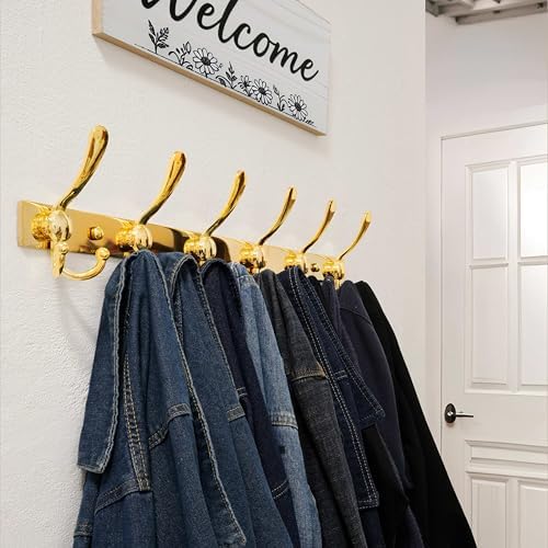 Dseap Coat Rack Wall Mount 24 Inch, Heavy Duty 12-Gauge Base vs Flimsy 1mm - Image 5