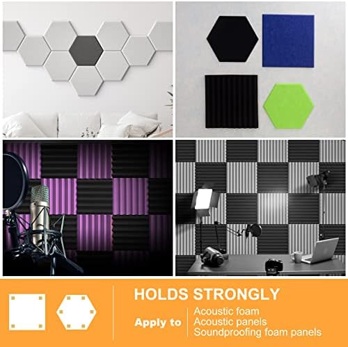 Sonicism 120 Pack Pyramid Double Sided Tape Squares - Image 4