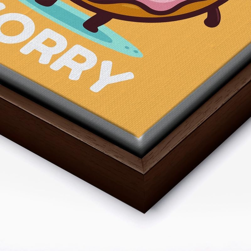 InkFlow Posters Donut Worry Canvas Poster - Image 2