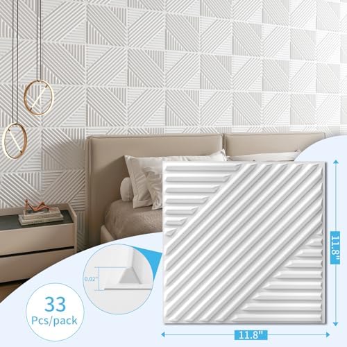 Art3d 3D Textured Accent Wall Panels, 12 x 12 Inch - Image 3