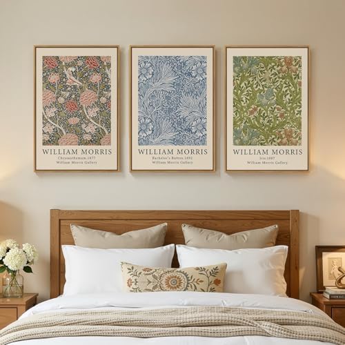 Large Framed William Morris Botanical Wall Art - Image 4