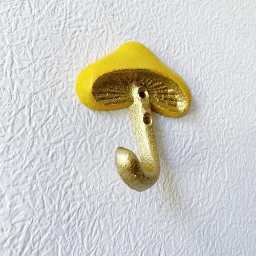 Rustic Mushroom-Shaped Decorative Wall Hook Rack Hangers - Image 5