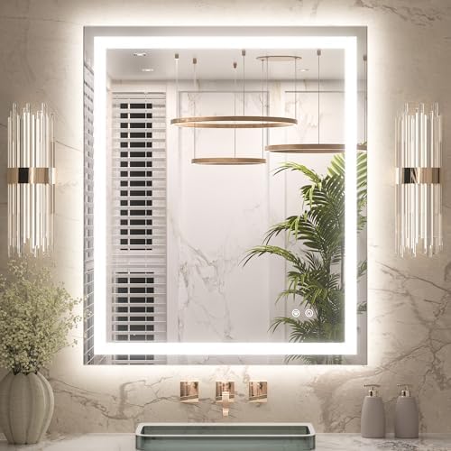 Keonjinn 30x36 Inch LED Bathroom Mirror by Keonjinn