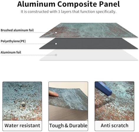 LiveInUrban Flat Metal Wall Panels Rustic Finish - Image 6