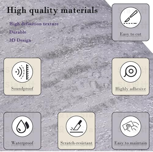 Peel and Stick Faux Travertine PVC Wall Panel Roll, 15.7"x118" - Image 2