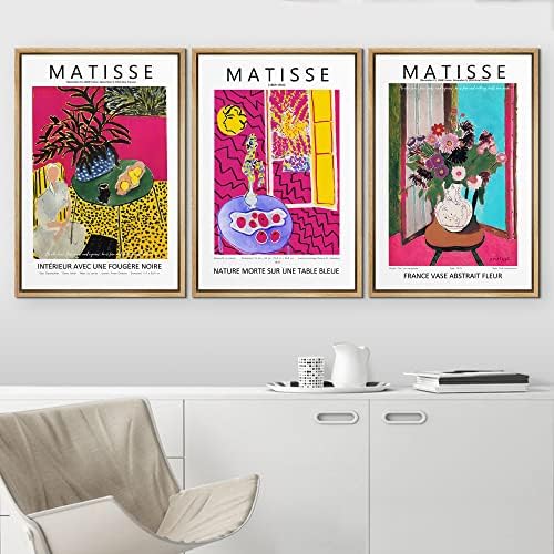 MUDECOR Framed Wall Art Print Set Abstract Flower Vases by Henri Matisse Nature - Image 2