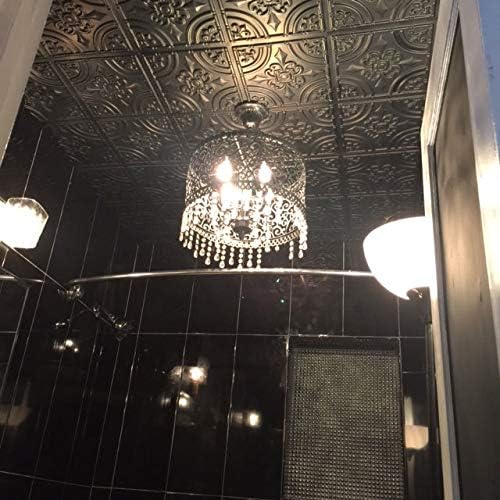 From Plain To Beautiful In Hours 205 Wrought Iron PVC Ceiling Tiles 2x2 ft - Image 3