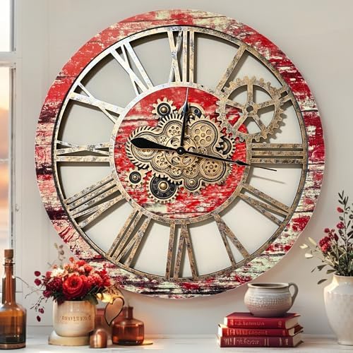 ImprovingLife The Gears Clock 36'' Inch Real Moving Gear Wall Clock Vintage by THEGEARSCLOCK