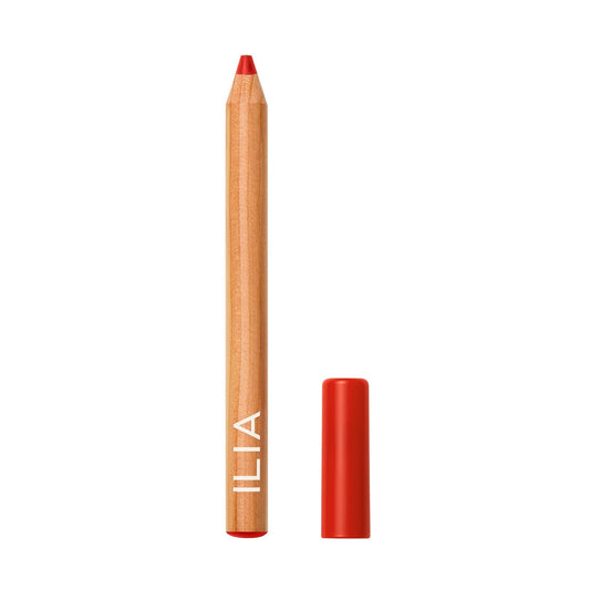 ILIA - Lip Sketch Hydrating Crayon | Hydrate, Plump, Smooth, Strengthen | Long Lasting up to 12-Hours, Bleed-Resistant, Soft-Matte | Barrier-Building, Non-Toxic, Cruelty-Free (Piazza)