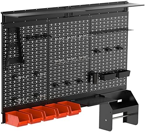 TORACK Metal Pegboard Wall Organizer 24x48 in, Tool Storage Pegboard by TORACK