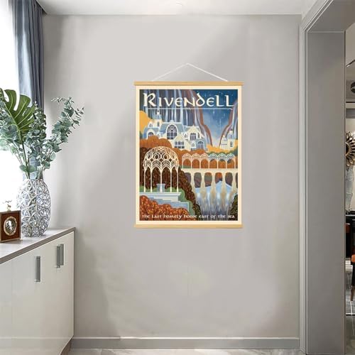 Middle Earth Landscape Wall Art Prints Canvas PaintingFantasy Posters, Wall - Image 3