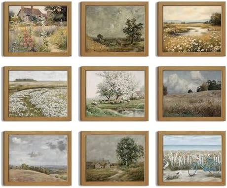 XIANGRUI French Country Wall Art Set of 9, Artwrkfor Dathroom Unframed 8x10Inch by Unknown