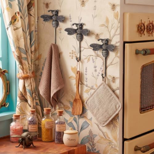 Hicarer 3 Pcs Bee Cast Iron Wall Hooks Hangers - Image 4
