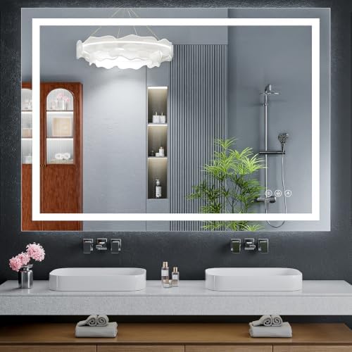 50"x40" LED Bathroom Mirror by MYSUNORIA