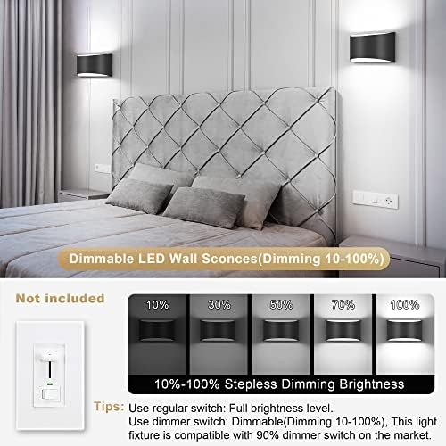TRLIFE Modern Wall Sconces, 3000K/4000K/6000K Selectable and Dimmable LED Wall - Image 3