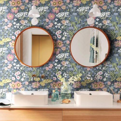 Orainege Vintage Floral Wallpaper Peel and Stick Wallpaper Daisy - Image 6
