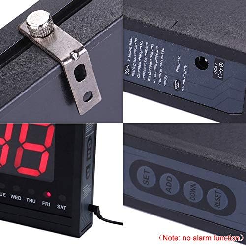 Rsobl 18.9 Inch Oversized LED Digital Wall Clock Large Display - Image 4