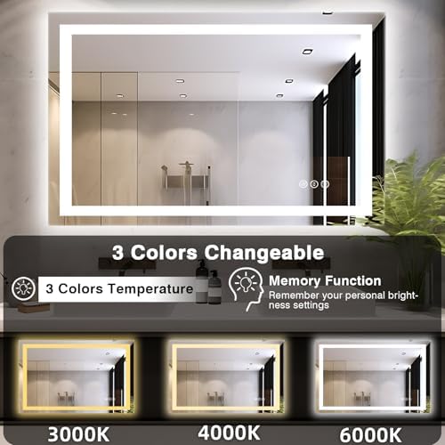 EchosLife 48"x32" LED Bathroom Mirrors - Image 4