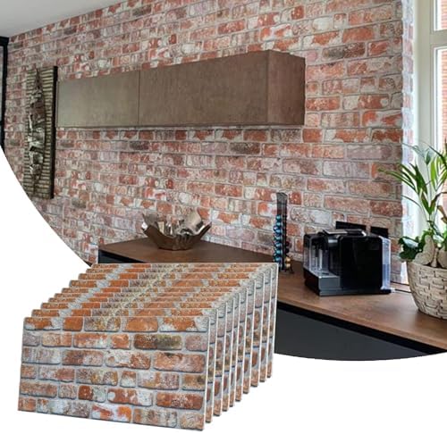 Dundee Deco 3D Wall Panels Faux Brick by DundeeDeco