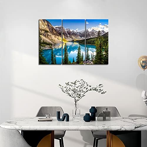 Mountain Wall Art Rocky Mountain 3 Pieces Colorado Snow Mountain National Park - Image 5