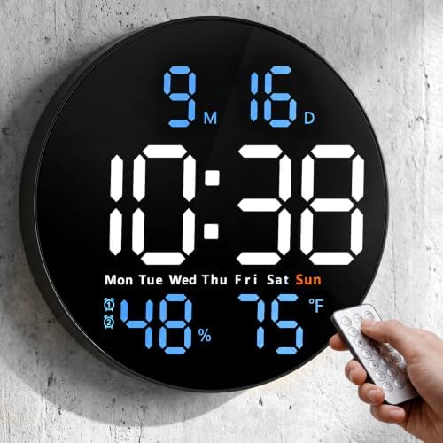 Digital Wall Clock by LOOHOI