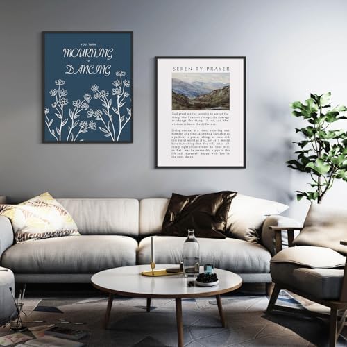 Habseligkeit Blue Flower Wall Art Prints, Retro Wall Decors - Image 5