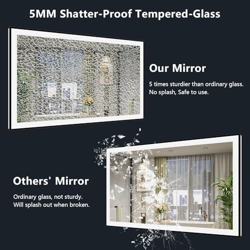 51x40 LED Bathroom Mirror with Lights - Image 7