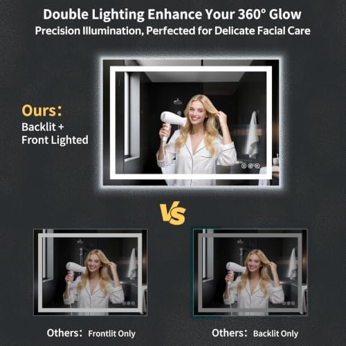 50"x40" LED Bathroom Mirror - Image 2