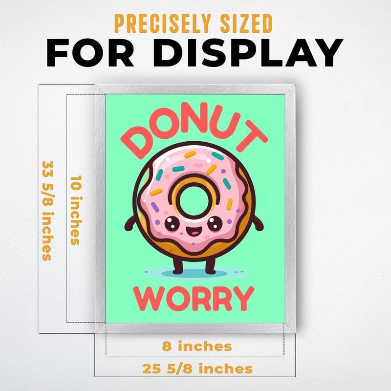 InkFlow Posters Donut Worry Canvas Poster - Image 3