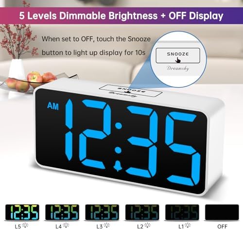 DreamSky Large Digital Alarm Clock Big Number - Image 5