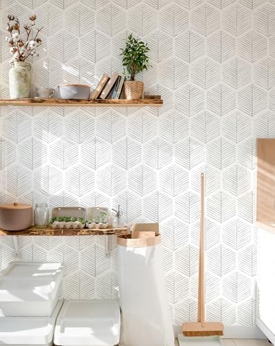 MelunMer Modern Peel and Stick Wallpaper Boho Contact Paper 17.3''×787'' - Image 2