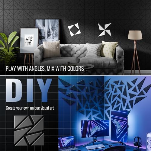 22 Pack Acoustic Panels, Decorative Sound Panels, High Density Soundproof Wall - Image 5