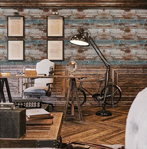 Dimoon 197''x17.7'' Thicken Wood Peel and Stick Wallpaper Waterproof Wood - Image 3