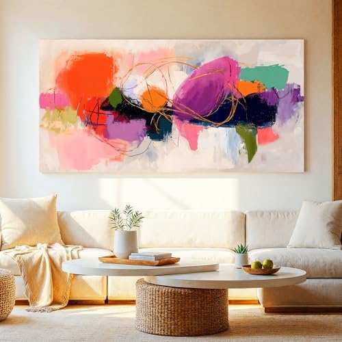 Colorful Graffiti Large Abstract Wall Art - Image 6
