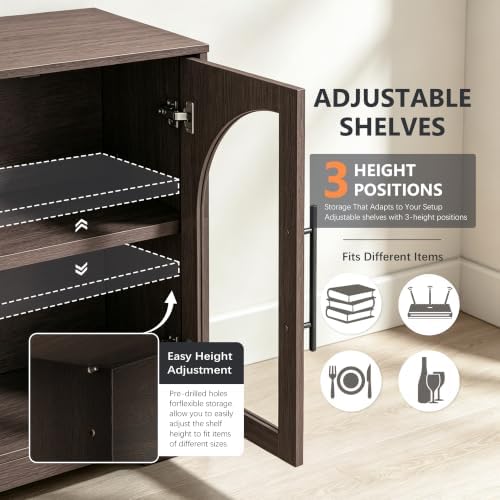 55" Sideboard Buffet Cabinet - Image 4