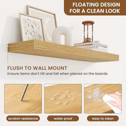 Floating Shelves for Wall, Wall Mounted Wood Shelves - Image 5