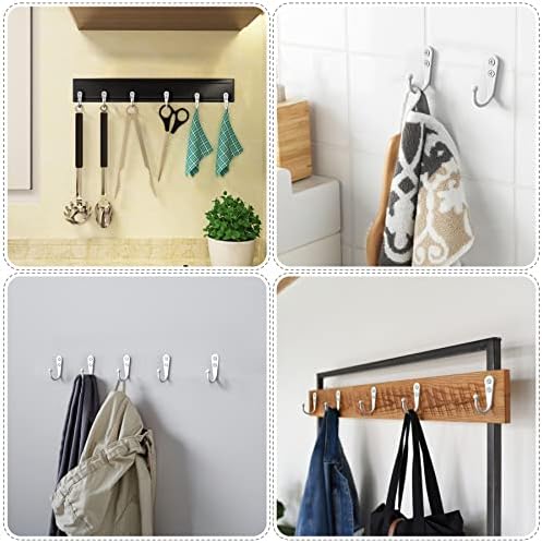 ZAYBOD 25 Pack White Hooks for Hanging - Image 2