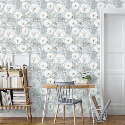 Nukofal Floral Wallpaper Peel and Stick Dandelion Contact Paper - Image 2