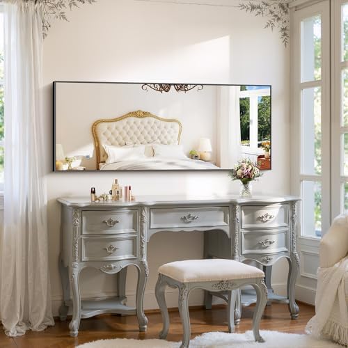 YIROMAN Bathroom Mirror 60"x24", Matte Black Bathroom Mirror - Image 5